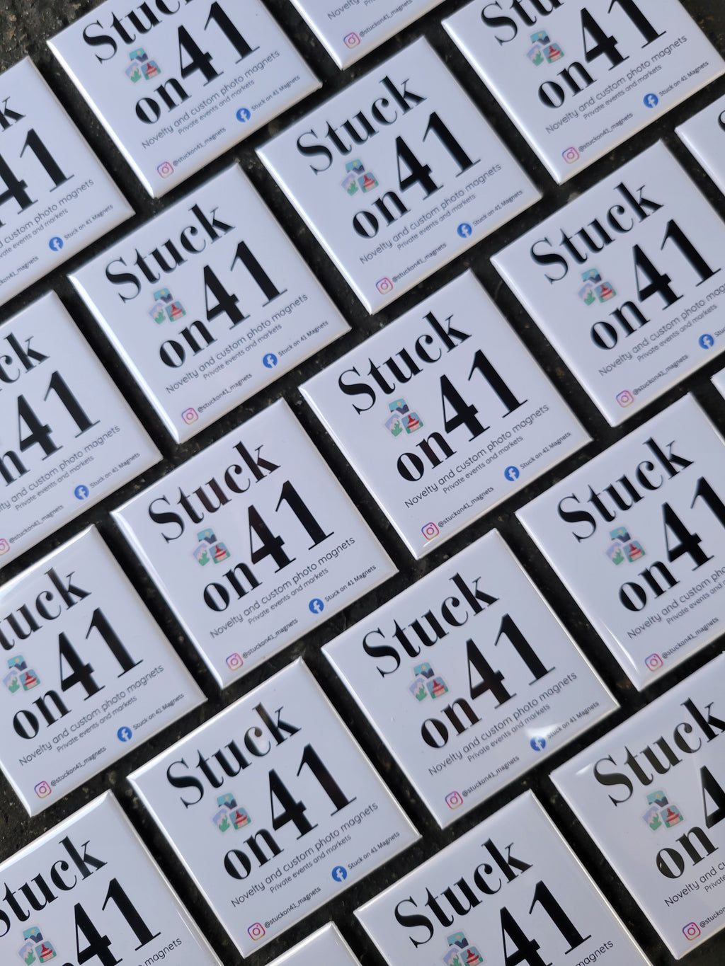 40 Bulk Custom Photo Magnets