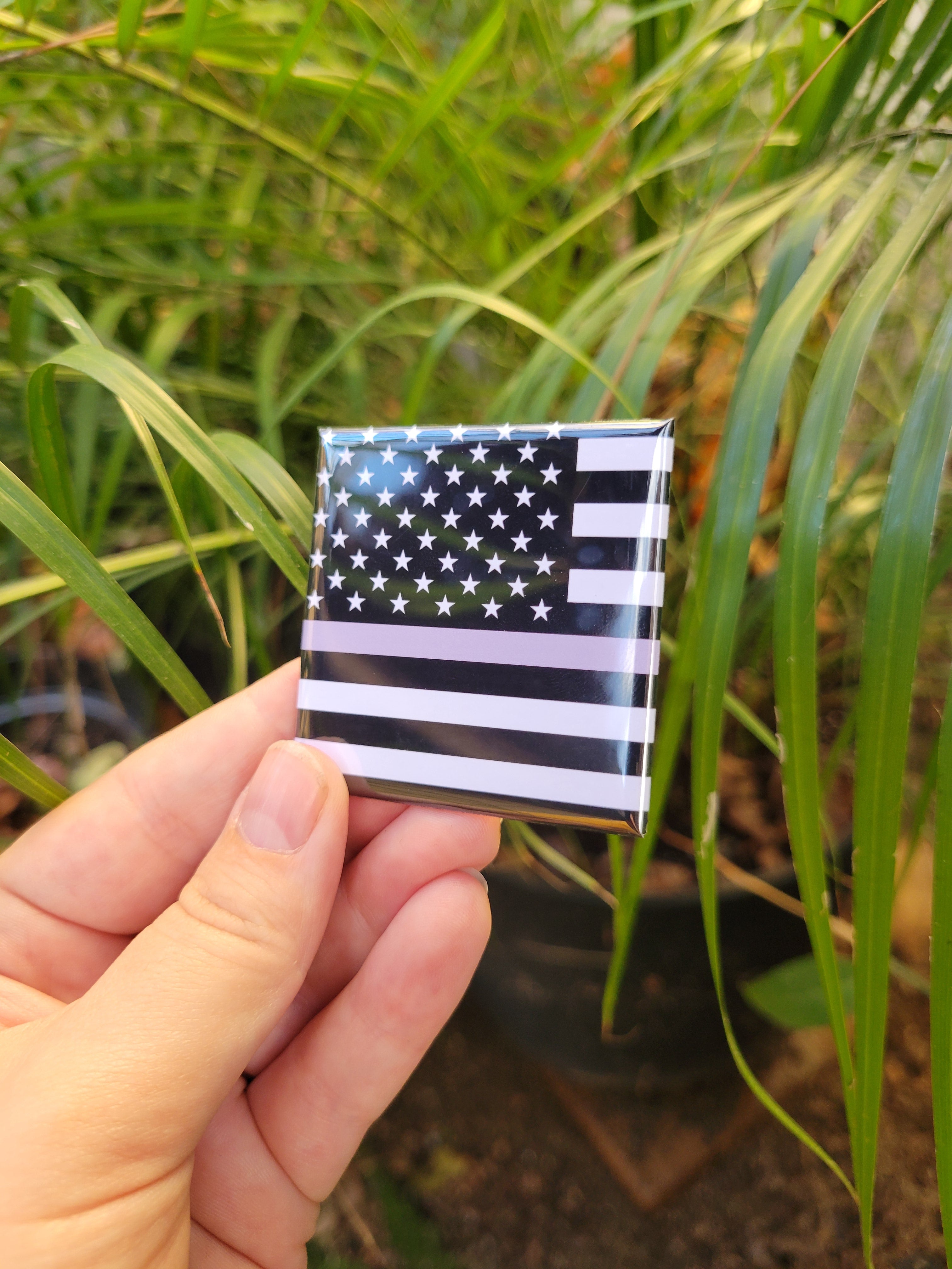 Thin Grey Line Corrections American Flag Magnet
